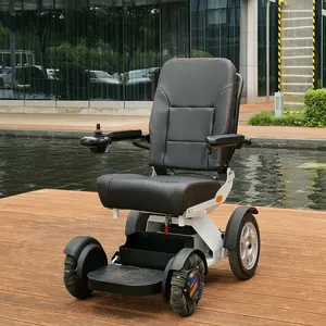 לסייע עומד חשמלי כיסא גלגלים קל משקל עם אופציונלי צד של שמחה מדבקת עובי מושב עבור להשבית/קשישים כיסא גלגלים