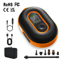 Pompe à air électrique portable rechargeable 20 PSI 70 L/min pour SUP, sports nautiques, flotteurs, lacs et rivières (alimentation batterie/DC12V)