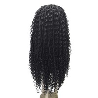 Nouveautés Vente en Gros Perruque Dreadlocks en Dentelle Synthétique Faux Locs Mambo Twist Sans Colle Pré-épilée Bohème Crochet Tresses en Boîte Dread Lock