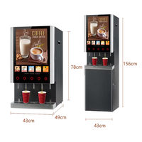 Mesin kopi penjual otomatis instan untuk mal belanja perpustakaan sekolah dan mesin penjual otomatis kelas atas panggung pameran