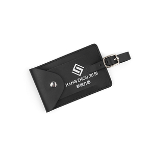 Porte-passeport de voyage en cuir véritable avec logo personnalisé de luxe Porte-clés pour étiquette de bagage Cadenas Ensemble de cadeaux d'entreprise pour les entreprises - Product Image 6