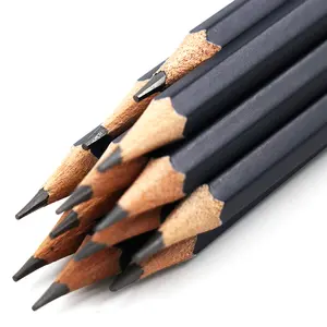 Honghu bule pessoal hb lápis de borracha, preto personalizado, corpo oem, chave solta, logotipo, embalagem de escola, tipo de escritório
