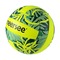 Ballon de volley-ball de plage Meersee pour adultes, super doux, coloré, durable, en PVC, cousu à la machine, taille 5, 260-280g, produits chimiques plus sûrs pour le divertissement