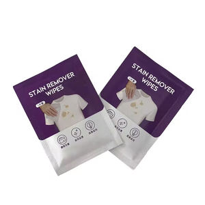 Logotipo personalizado mancha removedor toalhetes biodegradáveis roupas desengordurantes limpeza toalhetes - Product Image 1