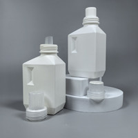 260ml 450ml 500ml 1L 2L carré vide liquide emballage conteneur en plastique liquide détergent à lessive bouteille
