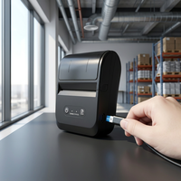 8006 80mm Max Paper Roll 3 Inci Printer Thermal POS Portabel Pembuat Struk Mesin Nirkabel Antarmuka USB 203dpi 50mm/s