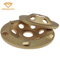 4 pouces 100mm 6x 1/4 PCD Meule pour meuleuse à main Bord de béton Peinture Colle Enlèvement des revêtements
