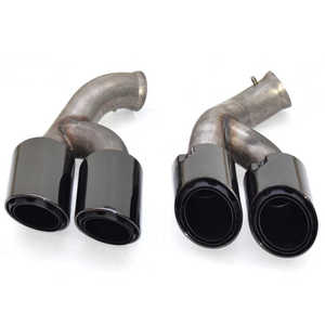 Puntas de <span class=keywords><strong>Escape</strong></span> Deportivas de Acero Inoxidable 304 de Tres Capas con Acabado Espejo Pulido de 1.5 mm de Grosor para <span class=keywords><strong>Porsche</strong></span> <span class=keywords><strong>Cayenne</strong></span> 2015-2017 - Product Image 6