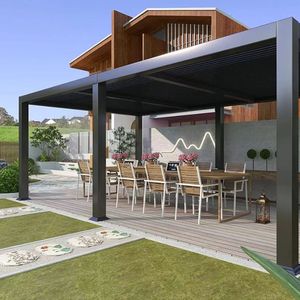 <span class=keywords><strong>Pergola</strong></span> in Alluminio Motorizzata Youya per Terrazza e <span class=keywords><strong>Balcone</strong></span>, <span class=keywords><strong>Pergola</strong></span> in Alluminio con Lamelle Orientabili per Giardino - Product Image 5