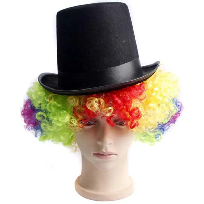 professional black stage carnival party lincoln hat halloween felt magician hat adults children unisex costume hat