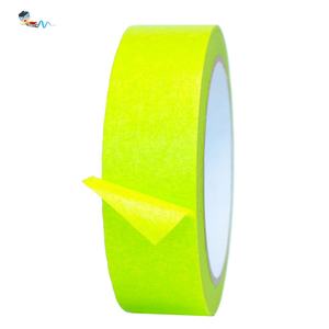 2- Apple yeşil renk geri dönüşümlü isı UV dayanıklı otomotiv oto araba püskürtme boyama maskeleme krep kağıt kendinden yapışkanlı bant - Product Image 1