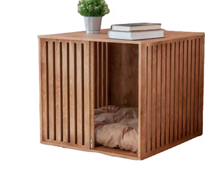 Gabbia per Cani in Legno Puro per Interni, Recinto in Legno Massiccio per Cani di Piccola e Media Taglia, Cuccia per Cani - Product Image 4