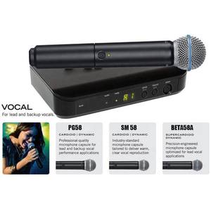 Hochwertiges BLX24 BLX4 Professional Wireless-Mikrofon 2-Kanal-Uhf-Mikrofon Handheld Wireless BETA58A PG58 SM 58 Mic - Product Image 6