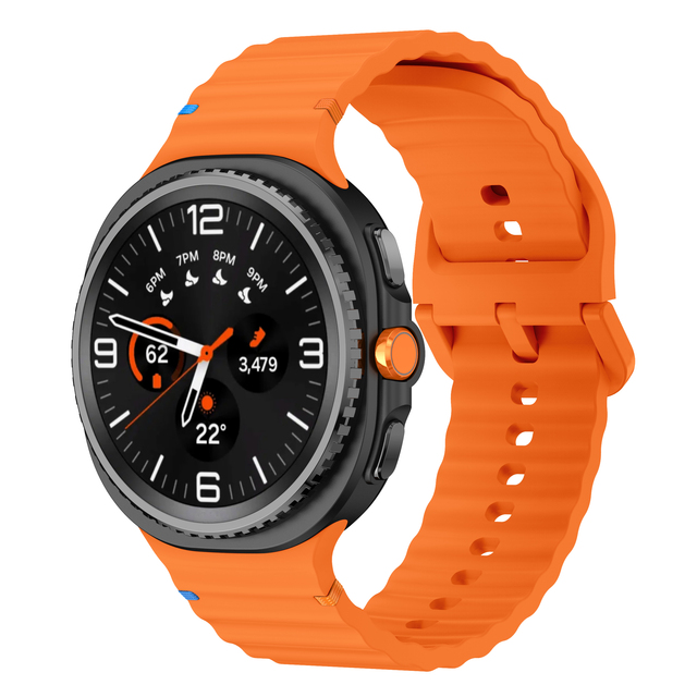 No Gap Soft Silicone Strap for Samsung Watch 8 Sport Quick Release Watch Band Straps 22mm Replacement Watch Bands Accessories