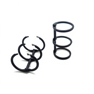 YIWANG Metal 1 Inch Black Desk Calendar <b>Circle</b> Loose Leaf Binder <b>Rings</b> - Product Image 4