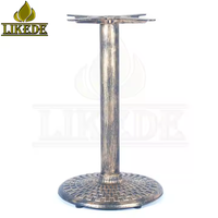 Socle de table en fonte dorée de luxe, base de table moderne pour restaurant, café, hôtel, maison, hauteur personnalisée, OEM