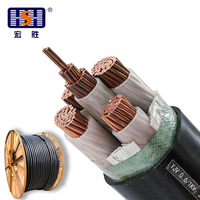 Câble d'alimentation WDZ-YJY 5 conducteurs en cuivre 0,6/1kV LSZH - Isolation XLPE à faible émission de fumée et sans halogène, ignifuge pour bâtiments publics