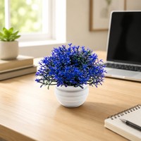 Plante artificielle en pot, Bonsaï, verdure simulée, mini herbe de 31 pouces, petit hémisphère en plastique, usage intérieur, evergreen