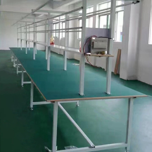 OEM özelleştirilmiş endüstriyel alüminyum profil montaj hattı bant konveyör çalışma masası/tezgah - Product Image 6