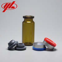 Flacon en verre borosilicaté ou sodocalcique pharmaceutique transparent ou ambré de 10ml