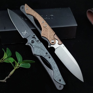 Couteau de poche pliable HUAAO DIY OEM pour la montagne et le camping, lame en acier D2, alliage d'aluminium T6, couteau de chasse d'extérieur - Product Image 5