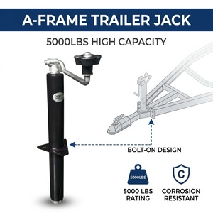 5000 Lbs A-<strong>Frame</strong> Trailer <strong>Jack</strong> Top Wind Tongue <strong>Jack</strong> for RV Utility Marine Trailer Replacement Parts - Product Image 1