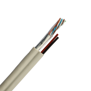 <span class=keywords><strong>FTP</strong></span> che chắn đồng Trần/CCA CAT5E Mạng Cáp + 2 lõi điện cho CCTV Hệ thống an ninh - Product Image 1