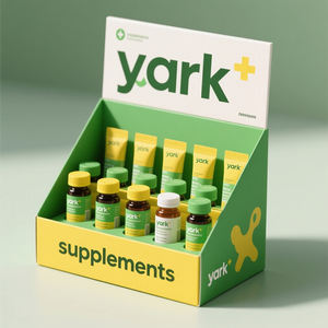 Biodegradable Kraft Corrugated <b>Foldable</b> Display <b>Boxes</b> Handle Custom Printing for Essential Oil Eyelash Health Brands Exhibitions - Product Image 6