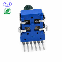 Potentiomètre alpha ALPS vertical, axe isolé, 6 broches, linéaire, 11 mm, rotatif, A203, A10K, potentiomètre 20K pour audio
