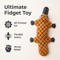 FUSEJOY Grenzüberschreitendes, in Zhejiang hergestelltes 3D-gedrucktes Stressabbau-Ornament in Form eines Schnabeltiers, trendiges Geschenk, Sammlerstück, kreatives Tier-Handwerk
