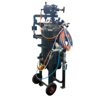Machine de sablage humide sans poussière à haute pression mobile industrielle, cabine de sablage, garantie 1 an pour le nettoyage et l'élimination de la rouille des métaux