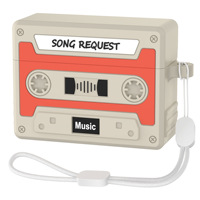 Étui de protection en silicone pour écouteurs compatible avec les modèles 3 et 4/5, design mignon en forme de cassette, style Instagram