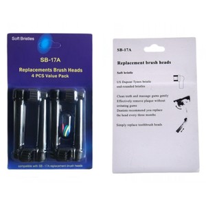 4 têtes de brosse à dents en <span class=keywords><strong>charbon</strong></span> de bambou noir, têtes de rechange de type rotatif pour brosse à dents électrique <span class=keywords><strong>Oral</strong></span> <span class=keywords><strong>B</strong></span> - Product Image 5
