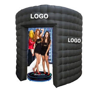 Cabina <span class=keywords><strong>de</strong></span> Fotos Inflable Portátil 360, Carpa <span class=keywords><strong>de</strong></span> Fondo Inflable en Forma <span class=keywords><strong>de</strong></span> <span class=keywords><strong>Cubo</strong></span>, Cabina <span class=keywords><strong>de</strong></span> Fotos con Domo Dorado para Bodas y Eventos - Product Image 1