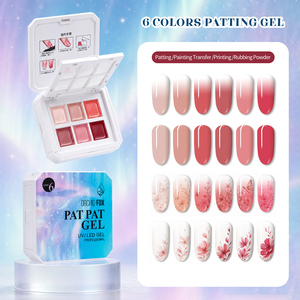 ORCHID FOX Gel de <span class=keywords><strong>Uñas</strong></span> Sólido de 6 Colores con Degradado para Diseño de <span class=keywords><strong>Uñas</strong></span>, Gel de Pintura para <span class=keywords><strong>Uñas</strong></span> DIY, Gel de Pintura para <span class=keywords><strong>Uñas</strong></span> de Pétalos Tallados Rápidamente - Product Image 1