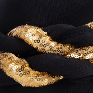 Aso oke – couvre-chef auto gel pour femmes, Turban avec tresses, foulard musulman, Bonnet pour dames, couvre-chef en diamant, Turban Mujer, dernière collection - Product Image 5