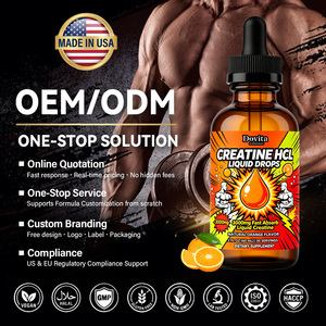 Gouttes de créatine liquide OEM en gros 1500mg chlorhydrate haute biodisponibilité pour l'entraînement musculaire et l'amélioration des performances - Product Image 1