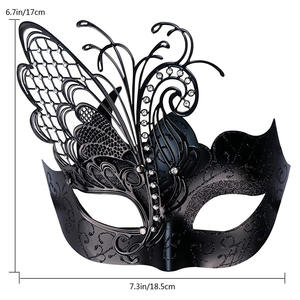 Máscara de Fiesta de Disfraces de Halloween con Diseño de Mariposa Veneciana Misteriosa, Máscara de Baile de Graduación, Accesorio de Disfraces para Bar - Product Image 2