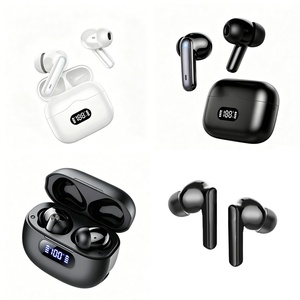 Los Mejores Auriculares Inalámbricos Mini BT 5.4, Ergonómicos, Ajuste Cómodo en el Oído, Pantalla LED de Energía, Estuche Digital para Todos los Teléfonos Inteligentes, Deportes, Gimnasio - Product Image 1