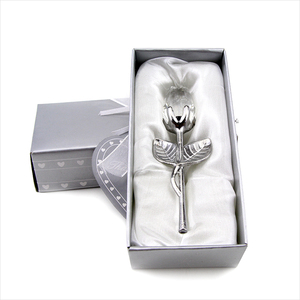 Flor Artificial de cristal rosa, varilla de oro y plata para novia, regalos de boda para invitados, venta al por mayor - Product Image 6