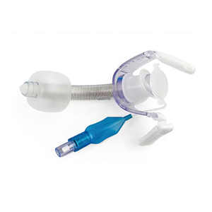 Atraumatic lembut ujung bulat transparan kanula melengkung diperkuat tabung tracheostomi manset kalung fleksibel - Product Image 1