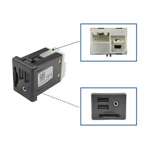 Automotive Cd <b>Player</b> Dual <b>Usb</b> Ports Aux Sd Card Slot 7x5x4cm Dashboard Plastic Multi Function Charger - Product Image 2