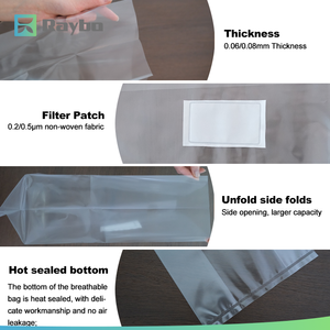 =RAYBO 390*650mm Size Breathable PP <strong>Bag</strong> for <strong>Magic</strong> <strong>Mushroom</strong> <strong>Grow</strong> <strong>Bags</strong> with Injection Port - Product Image 2