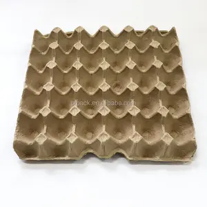 PTPACK Biodegradable White Yellow Reusable Egg Paper Pulp Egg Tray 30 Holes Farm Trays Egg Tray Carton