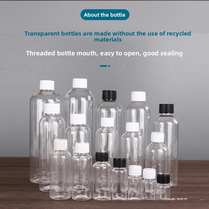 Bottiglie in Plastica PET Trasparente Personalizzate all'Ingrosso, 5-500ml, Bottiglie Alte e Sottili con Erogatore, Bottiglie Sigillate per Succhi e <span class=keywords><strong>Acqua</strong></span> - Product Image 2