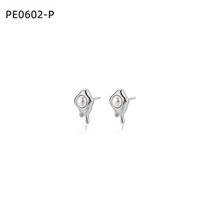 Boucles d'oreilles tendance DE Pearl Stud PE0602 pour femmes, bijoux de haute qualité - Product Image 1