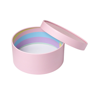Caja Cilíndrica Rosa de Cartón de 2 mm <span class=keywords><strong>con</strong></span> Logotipo Estampado en Caliente, UV, Flores, Chocolate, <span class=keywords><strong>Galletas</strong></span>, Caja de Embalaje Cosmético, Laminación Mate, Diseño Gratuito - Product Image 5