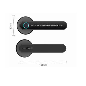 Sinh trắc học vân tay mật khẩu thông minh xử lý khóa cửa cho phòng ngủ nhà gỗ thông minh khóa cửa thông minh khóa - Product Image 6