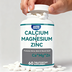 Integratore Alimentare OEM/ODM per Adulti con Calcio, Magnesio e Zinco per il Supporto Immunitario, Confezione da 60 Compresse - Product Image 3