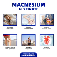 Compléments en capsules de magnésium glycinate 3-en-1 à marque privée : citrate, glycinate, 1800 mg, 1000 mg